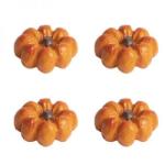  Poliresin narancssárga tök szett - 4 darabos - 2, 7 cm (Q499516)