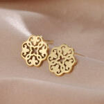Napfény ékszer Csipkés szerencse arany fülbevaló