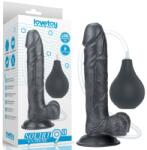 Lovetoy Dildo cu Ejaculare Squirt Extreme Flesh 9 inch Black Dildo