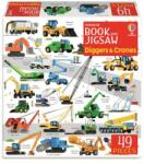 Usborne Book And Jigsaw - Diggers And Cranes