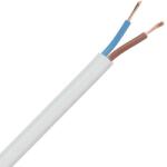  Cablu electric bifilar dublu-izolat cupru 2x1.5mm2 plat alb MYYUP H03VVH2-F 2x1.5 (H03VVH2-F 2x1.5)