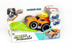 Stunt Masinuta Crash Stunt Car cu rampa, cu lumini si sunete, Portocaliu (5692360176805) - imperios