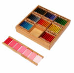 Aloya Joc educativ Aloya Montessori Cutie 9 Culori, Lemn, Multicolor, 3 ani+