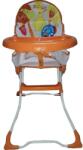 Baby Care Asztali szék gyerekeknek és babáknak Baby Care, összecsukható, biztonsági öv, kényelmes ülés, levehető asztal, narancs (SCFIXORANGE)