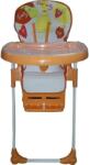 Baby Care Asztali szék gyerekeknek és babáknak Baby Care 3 fokozatban állítható, összecsukható, biztonsági öv, kényelmes ülés, kivehető asztal, kagyló funkció, Narancs (BBCSCORANGE)