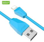 GOLF Cablu USB iPhone 5 / 6 / 7 Golf Diamond Sync Cable ALBASTRU GC-27i (A0112782) - vexio