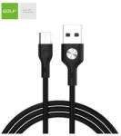 GOLF Cablu USB la micro USB Golf CD Leather 3A NEGRU GC-60m (A0112759) - vexio