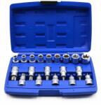 GEKO Dugókulcs- és bitkészlet 1/2" TORX 19 db G13565 (G13565)