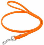 WAU DOG Kerek narancssárga bőr póráz 183cm 8 mm narancssárga