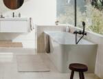 Roca Cada de baie dreptunghiulara 160 cm stanga, din Stonex, alba, Roca Ona 248629000 248629000 (248629000)