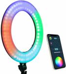 Weeylite Lampa circulara Weeylite WE-10S RGB LED cu temperatura reglabila 2500K-8500K si telecomanda Wireless
