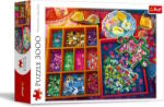 Trefl 3000 db-os puzzle - Rejtvényes est (33079) (33079)