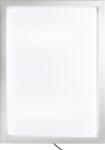  OfficeCity plakátkeret, poszterkeret fali A2 méret, ezüst 45mm-es kerettel, szögletes sarokkal, LED világítással (SFN45-A2-LIGHT-SILV)