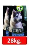 CIBAU Sensitive Fish Medium/Maxi 12+2=14kg 2db. -tól