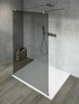 SAPHO VARIO CHROME Szabadon álló zuhanyfal merőleges merevítőkkel, füst üveg, 1400mm (GX1314GX2210) (GX1314GX2210)