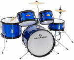 Soundsation JDK100-BL - Junior dobszett, 5 részes, Metál kék