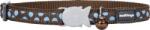  RED DINGO Nylon nyakörv macskának barna, kék pöttyökkel