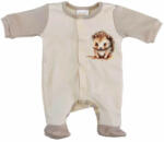 AB ABR Hosszú ujjú elől patentos pamut rugi - Bézs - Sünike (44)