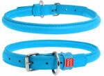 WAU DOG Kerek bőrnyakörv kék 53-61cm, gallér szélessége: 13mm kék
