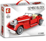 SEMBO Block - Oldtimer autó építőjáték készlet - piros (S-607402)