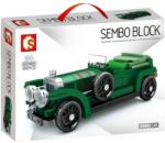 SEMBO Block - Oldtimer autó építőjáték készlet - zöld (S-607406)