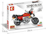 SEMBO Block - Piros motor építőjáték készlet (S-701116)