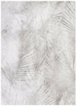  JAVA Ivory L, halványszürke, pálmalevél lenyomat mintás szőnyeg 160 x 230 cm