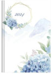 TopTimer Határidőnapló TOPTIMER Joy J022 B/6 napi fehér lapos Hortenzia 3D 2024 (24T022J-163) - papir-bolt