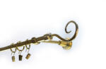  Egysoros fém karnis szett antik arany horog (Hook-E-A-A)