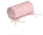 Petite&Mars - aparatoare pentru patut 120x60 cm, tilly, cu panglici, din bumbac, lungime 180 cm, inaltime 36 cm, 0 luni+, roz