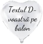 Personal Balon din folie cu text - Inimă albă 61 cm
