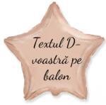 Personal Balon din folie cu text - Stea roz aurie 45 cm