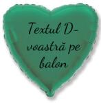 Personal Balon din folie cu text - Inimă turcoaz 45 cm