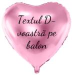 Personal Balon din folie cu text - Inimă roz 61 cm