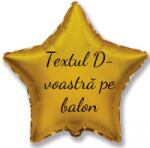 Personal Balon din folie cu text - Stea aurie 45 cm