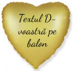 Personal Balon din folie cu text - Inimă aurie 43 cm
