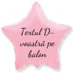 Personal Balon din folie cu text - Stea roz 45 cm