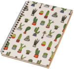 AtmoWood Fa borítós jegyzetfüzet A5 - kaktuszok