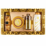 Ajmal - Set cadou Ajmal Aurum, Apa de Parfum, Femei, 75 ml + Gel de dus 200 ml + Unt de corp 200 ml + Pudra de corp parfumata 100 g Femei