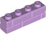 LEGO® 15533c154 - LEGO levendula kocka 1 x 4 méretű téglafal mintával (15533c154)