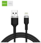 GOLF Cablu USB iPhone 5 / 6 / 7 Golf Data Sync Metal Braided 3A NEGRU GC-71i (A0112767) - pcone
