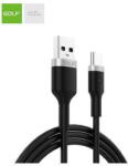 GOLF Cablu USB la USB tip C Data Sync Metal Braided 3A NEGRU GC-71t (A0112769) - pcone