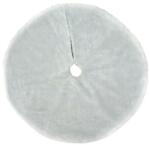  Covor pentru bradul de Craciun, diametru 90 cm, blana grosime 7 cm, alb (122466)