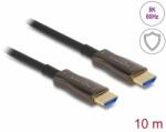 Delock Cablu activ optic HDMI 8K60Hz/4K144Hz cu protectie metalica T-T 10m, Delock 86029 (86029)