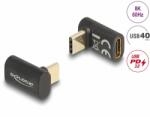 Delock Adaptor USB4 type C T-M unghi 90 grade 8K60Hz/4K144Hz 100W/40Gb, Delock 60056 (60056)