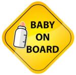  Abtibild "BABY ON BOARD" Cod: TAG 049 / T3 Automotive TrustedCars