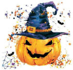 POL-MAK Halloweeni szalvéta - Tök kalapban mintával (SD_OG_030801)
