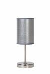 Lucide Moda szürke-króm asztali lámpa (LUC-08500/81/36) E27 1 izzós IP20 (08500/81/36)