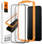 Spigen Glass tR AlignMaster 2 Pack FC Black iPhone 15 Pro üvegfólia (AGL06895)