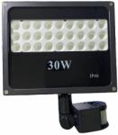  30W SMD LED PIR mozgásérzékelős Speciális reflektor fényvető hideg fehér SLIM Kültéri spotlámpa I